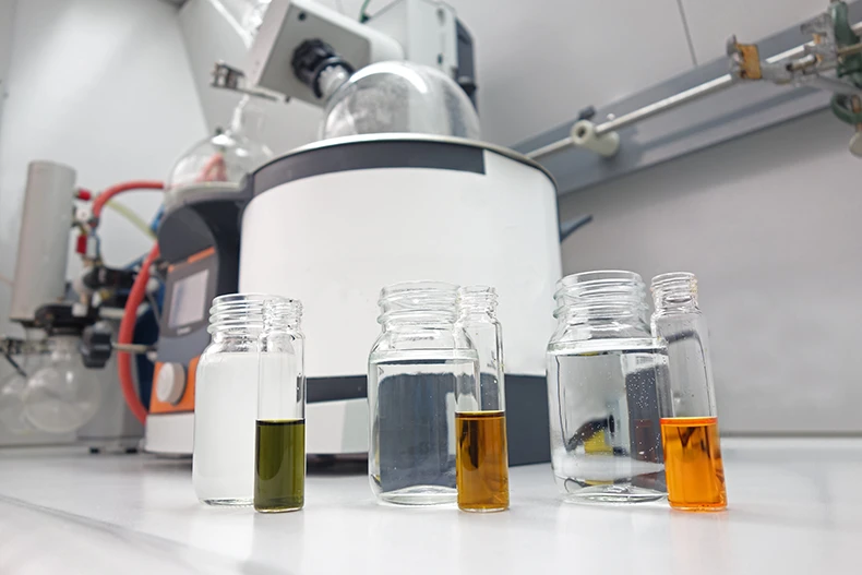 Wastewater samples with different levels of COD