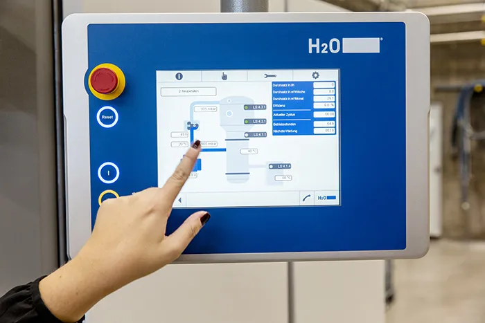 Intuicyjna obsługa układu sterowania Vacutouch
