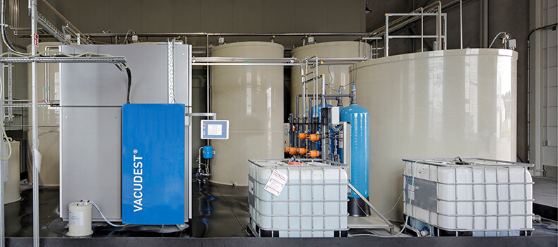 Effiziente Spülwasseraufbereitung mit VACUDEST ermöglicht Kreislaufführung bei Zinkpower
