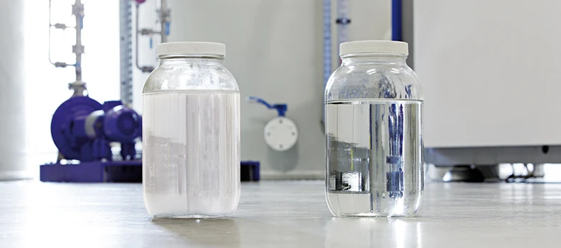 before and after presentation of distillate samples, Clearcat technology