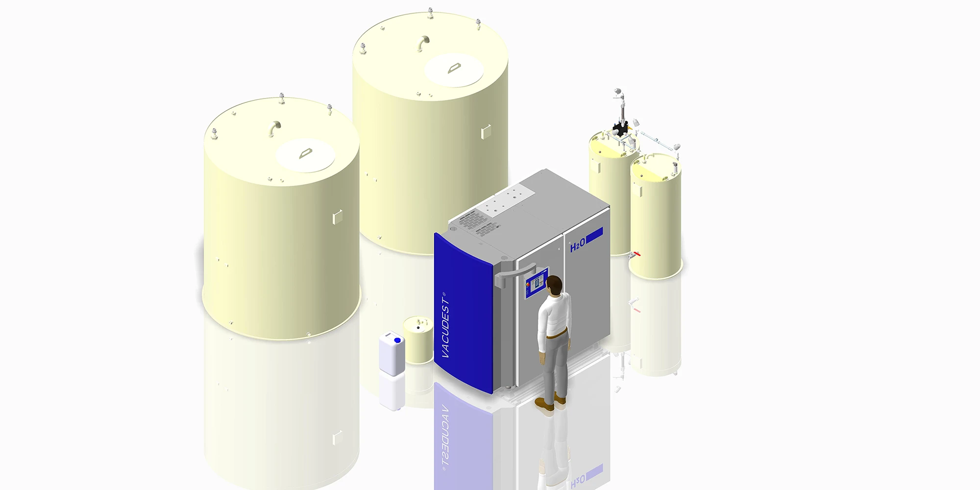 3D graphic VACUDEST system