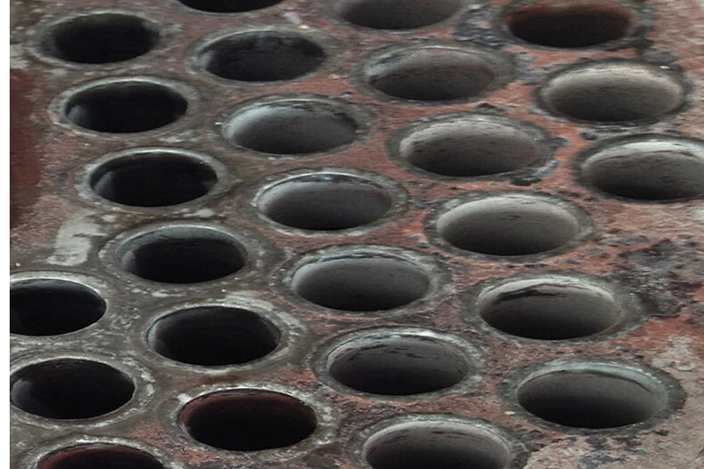 A picture of clogged heat exchangers