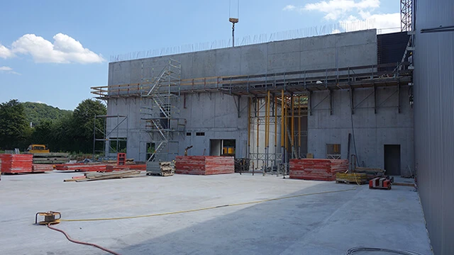 Entrepôt en construction