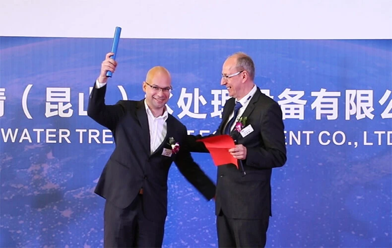 Uwe Hanschke and Roland Lochner at the opening ceremony