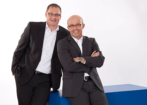 Matthias Fickenscher et Frank Schlegel, les directeurs de H2O GmbH Matthias Fickenscher et Frank Schlegel, les directeurs de H2O GmbH