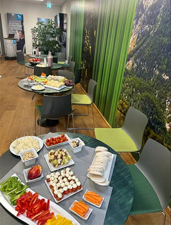 Buffet at H2O GmbH's Sustainability Day