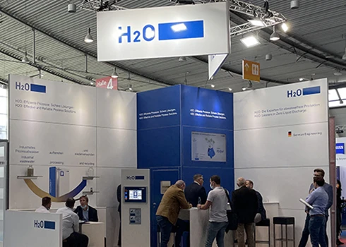 Sustainable wastewater treatment with VACUDEST: H2O GmbH with trade fair innovation at IFAT