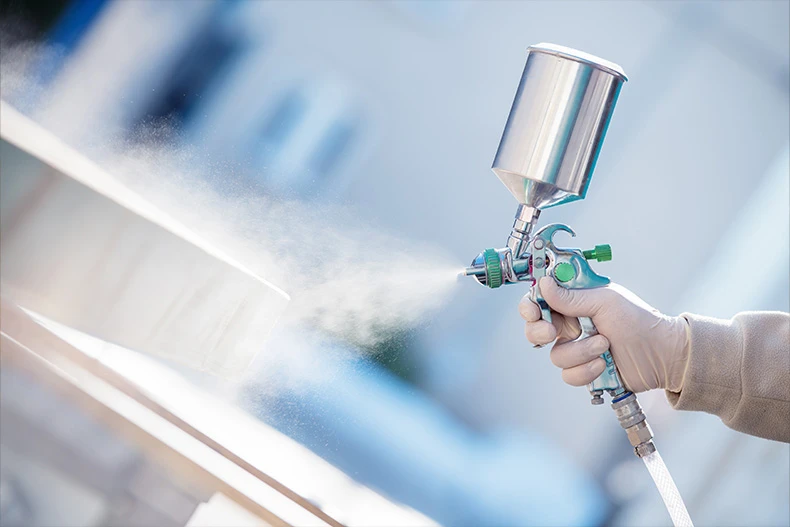 Malen mit spray gun