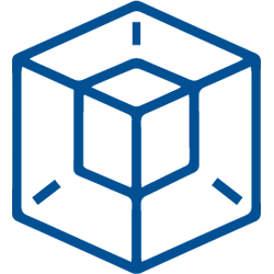 an icon of a cube inside another cube: saving space 