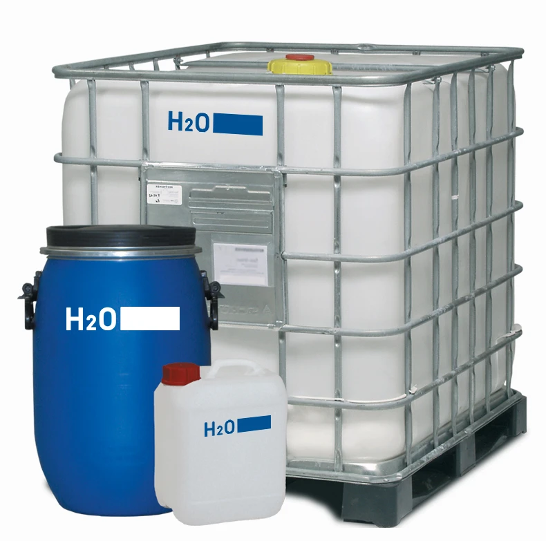 Operating fluid tanks of H2O GmbH